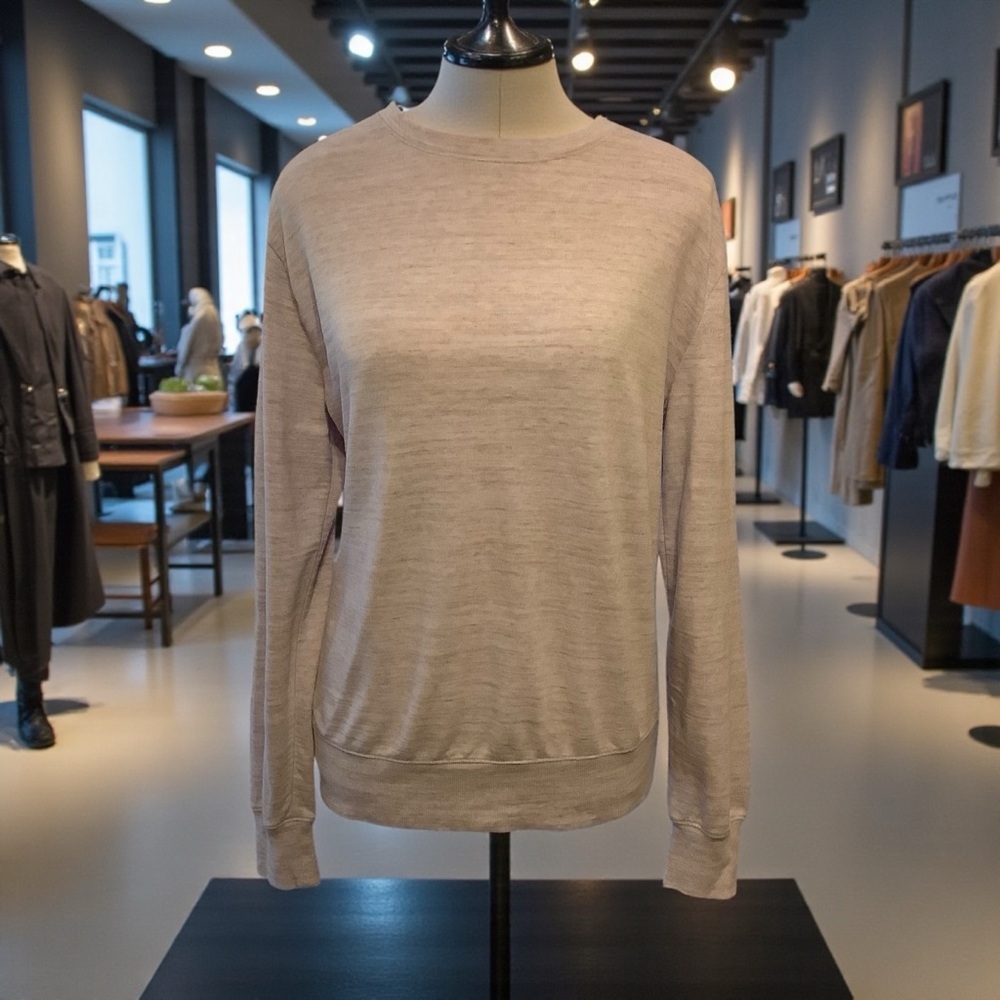 A New Day Lightweight Heathered Crew Neck Sweater/ Size S